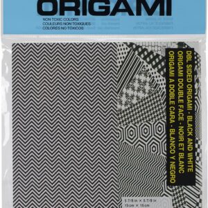 AITOH - Origami - Black & White Geometric - Double-sided (5.87" x 5.87")