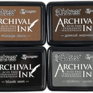 Ranger - Tim Holtz - Archival Ink - 4 Pack