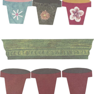 The Card Connection - Flower Pots (3 Sheets)