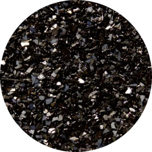 Vintage Glass Glitter - Shards - Obsidian (1oz)