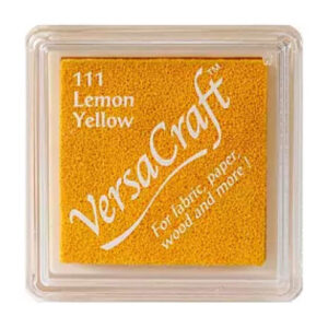 Tsukineko - VersaCraft - Mini Fabric Ink Pad - Lemon Yellow