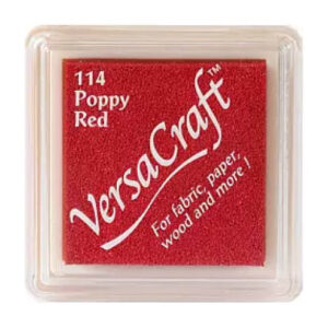 Tsukineko - VersaCraft - Mini Fabric Ink Pad - Poppy Red