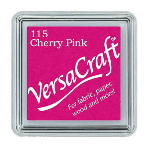 Tsukineko - VersaCraft - Mini Fabric Ink Pad - Cherry Pink