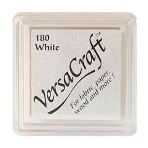 Tsukineko - VersaCraft - Mini Fabric Ink Pad - White