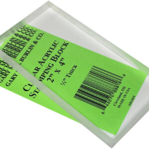 Clear Acrylic Stamping Block - 2" x 4"