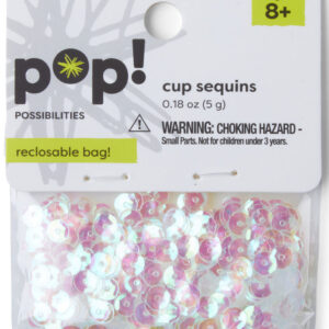 POP! Possibilities - Cup Sequins - Crystal - 5mm