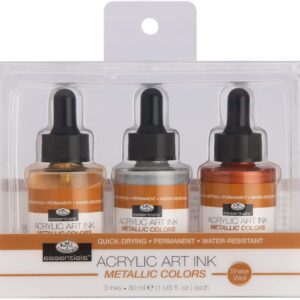Royal & Langnickel - Essentials - Acrylic Art Ink - Metallic Colors