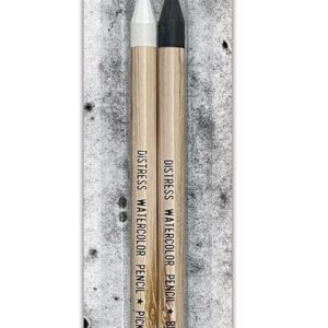 Ranger - Tim Holtz - Distress - Watercolor Pencils - Picket Fence/Black Soot