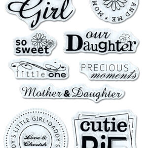 MultiCraft - Forever in Time - Clear Stamps - Baby Girl