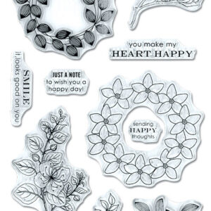 MultiCraft - Forever in Time - Clear Stamps - Happy Heart