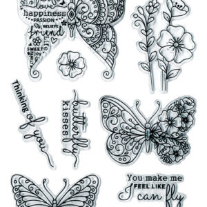 MultiCraft - Forever in Time - Clear Stamps - Butterfly Kisses