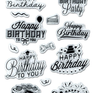 MultiCraft - Forever in Time - Clear Stamps - Birthday Party