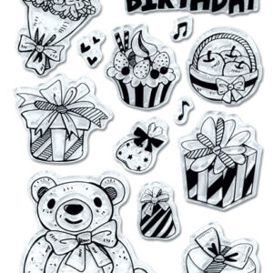 MultiCraft - Forever in Time - Clear Stamps - Birthday Treats