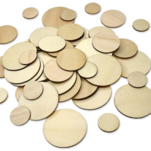 MultiCraft - CraftMedley - Assorted Wood Disks (60 Pieces)