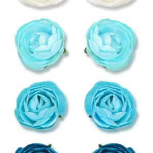 MultiCraft - Forever in Time - Handmade Paper Rosebuds - Blue