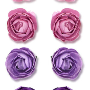 MultiCraft - Forever in Time - Handmade Paper Rosebuds - Violet
