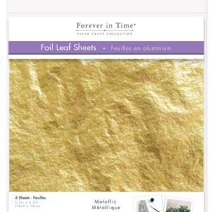 MultiCraft - Forever in Time - Metallic Foil Leaf Sheets - Gold