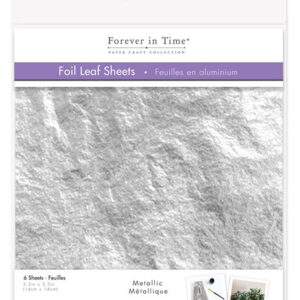 MultiCraft - Forever in Time - Metallic Foil Leaf Sheets - Silver