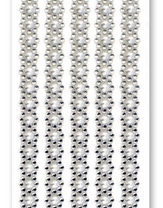 MultiCraft - Forever in Time - Jewel Borders - White Pearl Floral