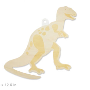 MultiCraft - Wood Décor - DIY Laser-Etched Paintable Wall Plaques - T-Rex