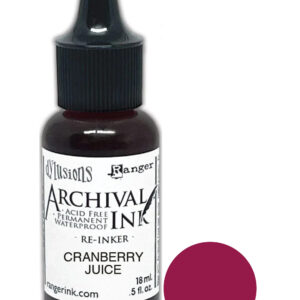 Ranger - Dyan Reaveley - Dylusions - Archival Ink - Reinker - Cranberry Juice