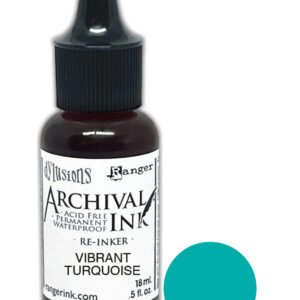 Ranger - Dyan Reaveley - Dylusions - Archival Ink - Reinker - Vibrant Turquoise