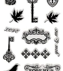 MultiCraft - Forever in Time - Clear Stamps - Vintage Keys
