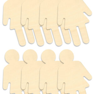 MultiCraft - CraftMedley - Wood Shapes - Girl (8 Pieces)