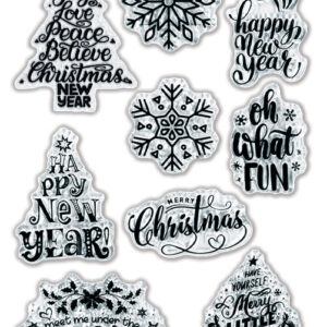 MultiCraft - Forever in Time - Clear Stamps - Holiday Sentiments