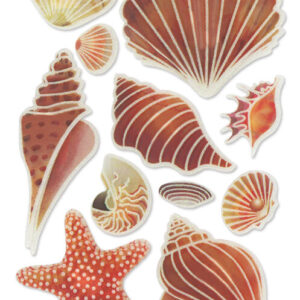 MultiCraft - Forever in Time - 3D Handmade Stickers - Seashell