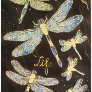 MultiCraft - 3D Watercolor Effect Stickers - Dragonfly