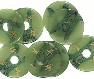 Gary Burlin - Plastic Jade Shapes - Good Health & Prosperity (8 Pieces)