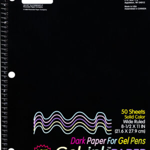 Gel-Ink Paper - Black - Notebook (8.5" x 11")