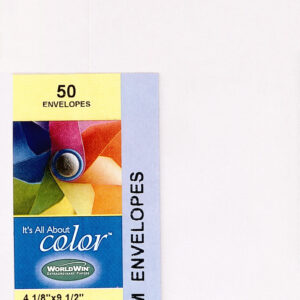 WorldWin Papers - Vellum Envelopes - #10 - 4-1/8" x 9-1/2" - Clear (50 Pieces)