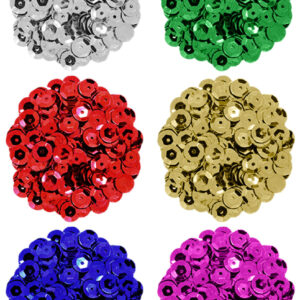 MultiCraft - Krafty Kids - Glitter Sequins - Cup - Primary (8mm)