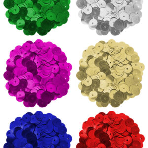 MultiCraft - Krafty Kids - Glitter Sequins - Disc - Primary (8mm)