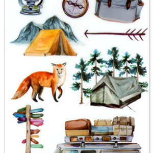 MultiCraft - Forever in Time - Clear Stickers - Camping