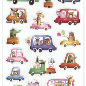 MultiCraft - Forever in Time - Puffy Stickers - Road Trip