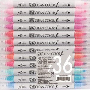 Zig - Clean Color - F - Marker - Set (36 Pieces)