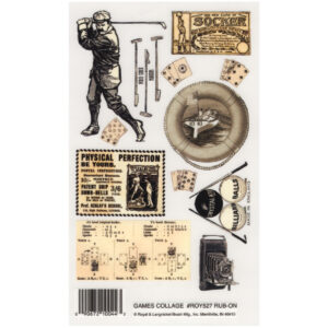 Royal & Langnickel - Collage Rub-Ons - Games