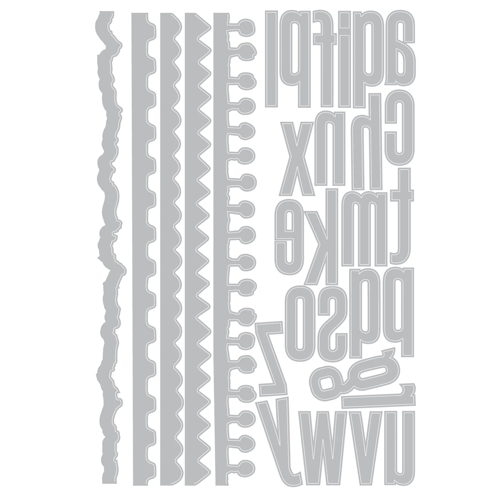 Sizzix - Tim Holtz - Thinlits - Vault Edges (31 Pieces) - Image 2