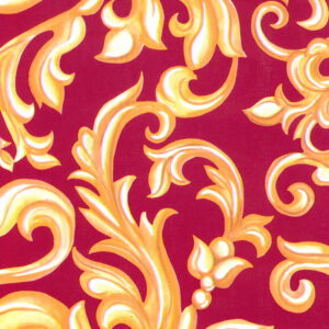 Sullivan Paper - Gift Wrap - Red Scroll (25' x 30")
