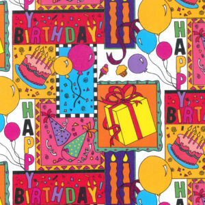 Sullivan Paper - Gift Wrap - Happy Birthday (25' x 30")
