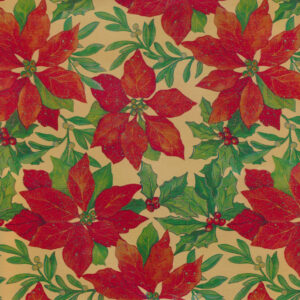 Sullivan Paper - Gift Wrap - Poinsettia (25' x 24")
