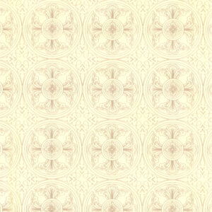 Sullivan Paper - Gift Wrap - Gold Circle on Ivory (25' x 30")