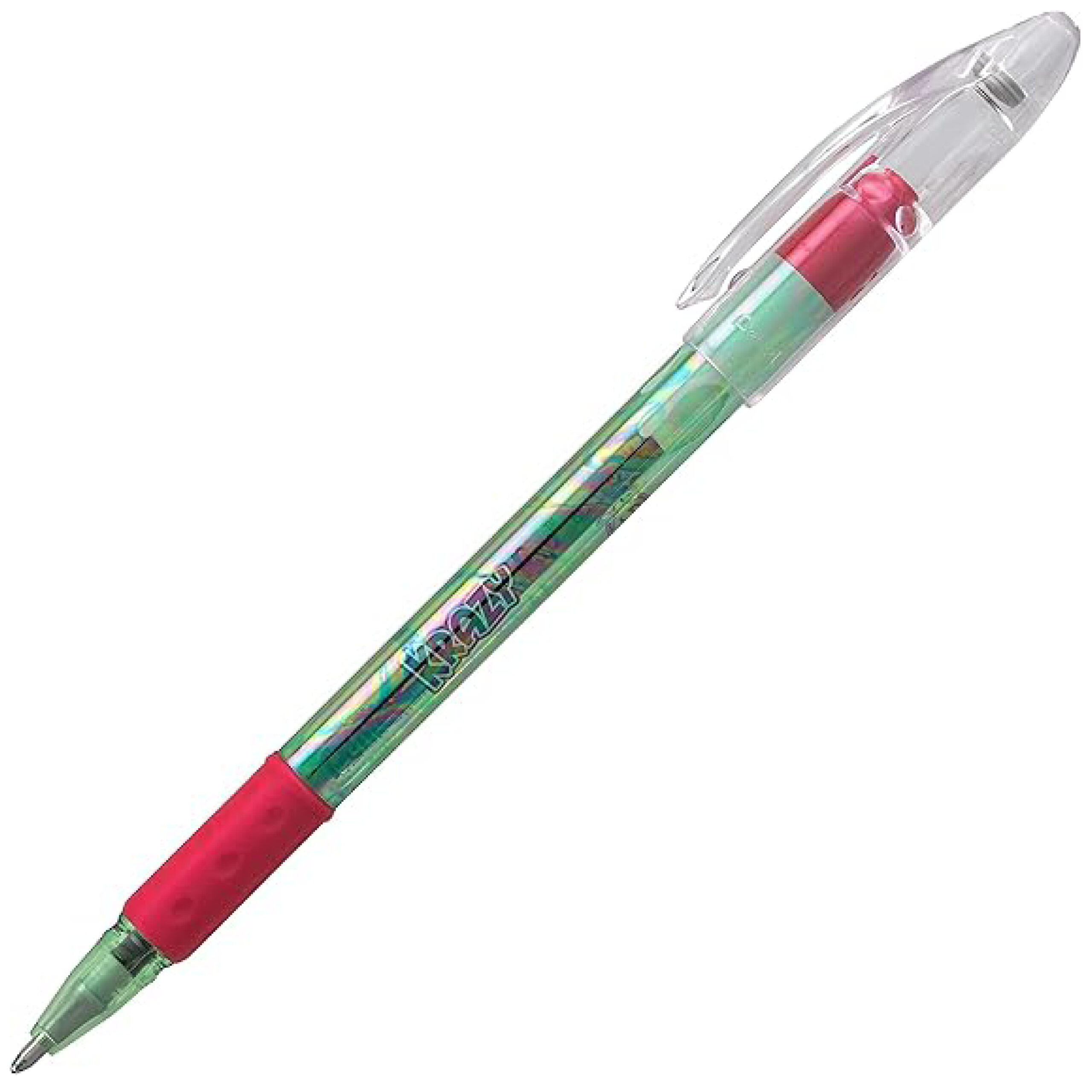 Pentel - Krazy Pop - Iridescent Metallic Gel Pens - Electric Watermelon (Green/Red)