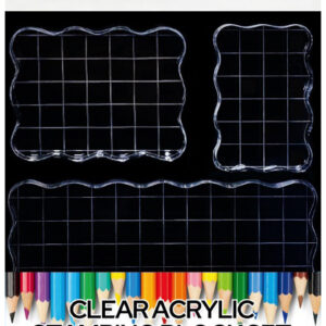 Gary Burlin - Clear Acrylic Stamping Block - Set - Large (3 Pieces)