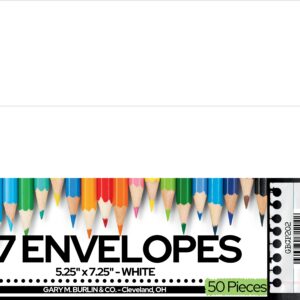 Gary Burlin - A7 - Envelopes - White (50 Pieces)