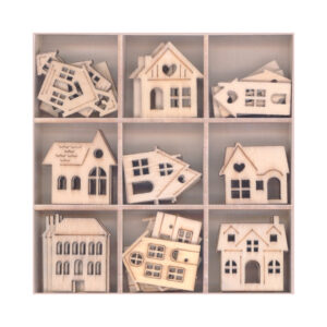 Gary Burlin - Wooden Elements - Houses (45 Pieces)