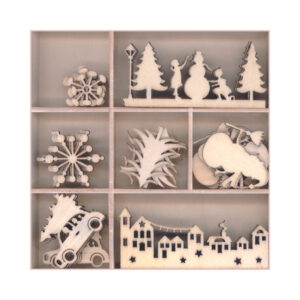 Gary Burlin - Wooden Elements - Christmas in the City (35 Pieces)